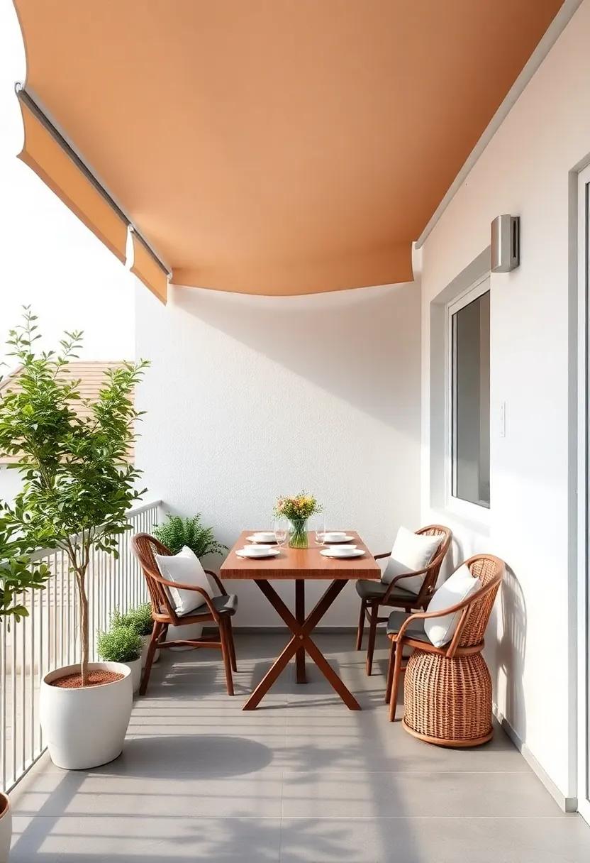 Incorporating a​ Canopy or Umbrella‍ for Shade and Protection During Meals