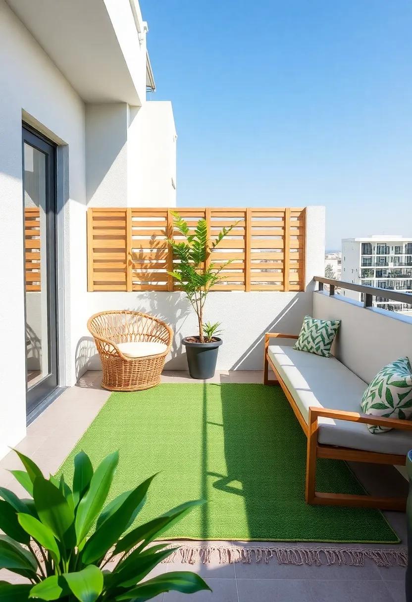 Anchor ‌the Space with an Outdoor Rug ⁢for a Warm and Inviting Feel
