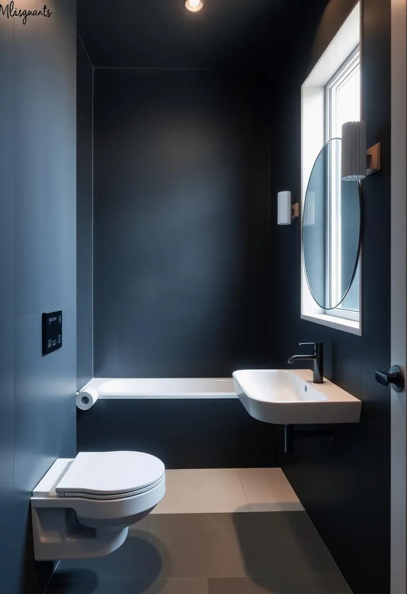 Balancing⁣ Act: ⁣Combining Dark Walls with Bright Accents and ⁤Fixtures