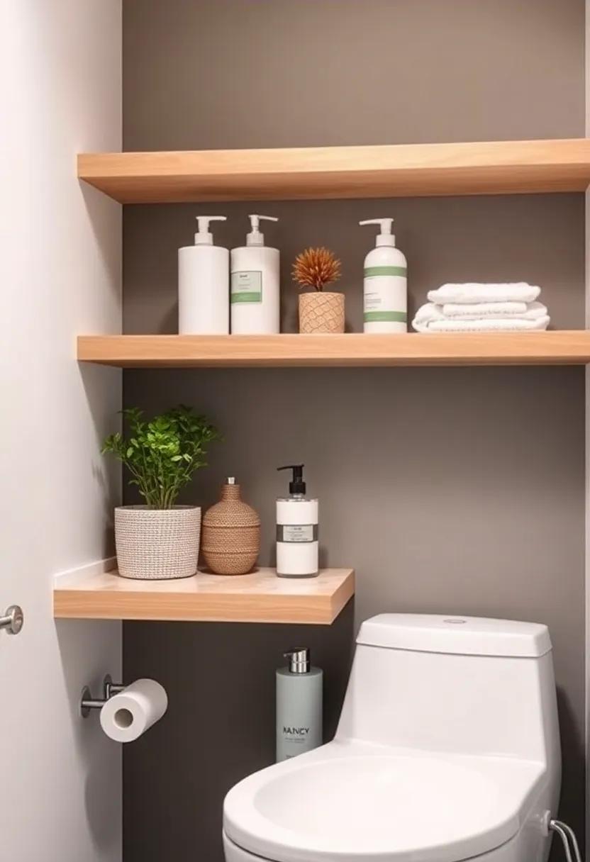 Open Shelving for ⁣Easy Access and Display of Bathroom Items