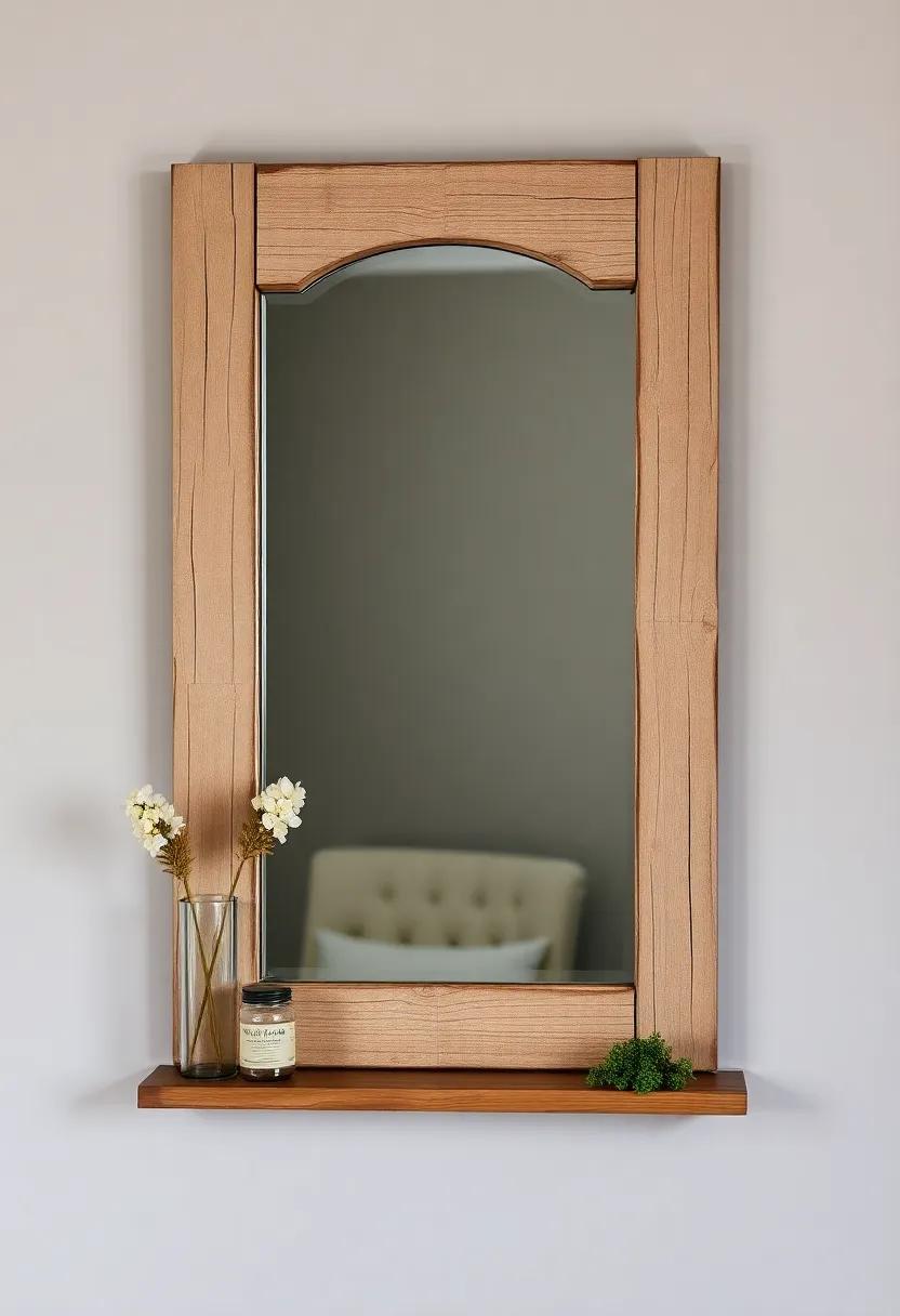 Mosaic Tile Mirror: featuring a playful explosion of colors,⁣ a mosaic ‍tile ⁣mirror adds​ an artistic flair while‌ reflecting light beautifully around​ the room