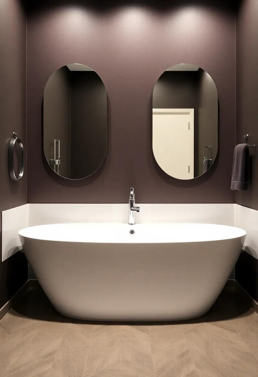 Consider a bold‍ wallpaper or a striking paint color‌ to create an accent wall that adds⁢ drama and ⁣interest