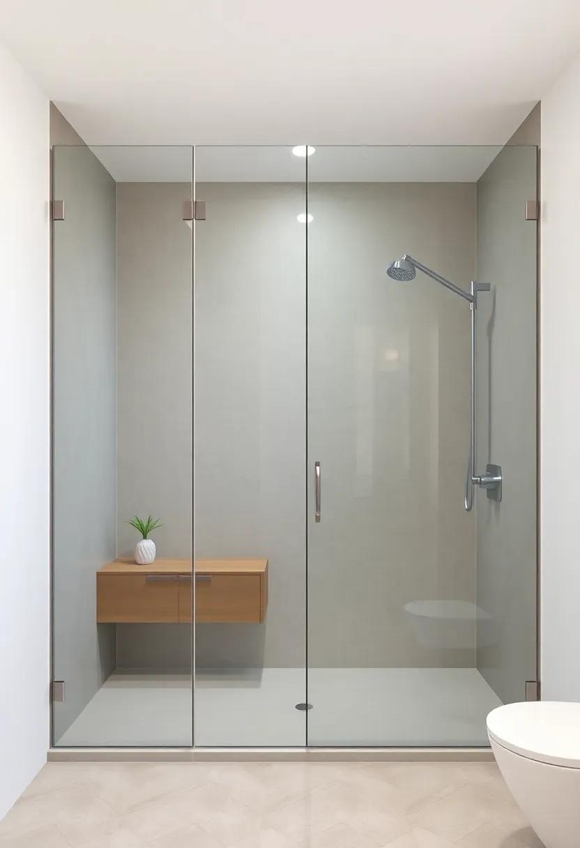 Consider a walk-in shower with glass doors ‌for an unobtrusive and elegant bathing experience