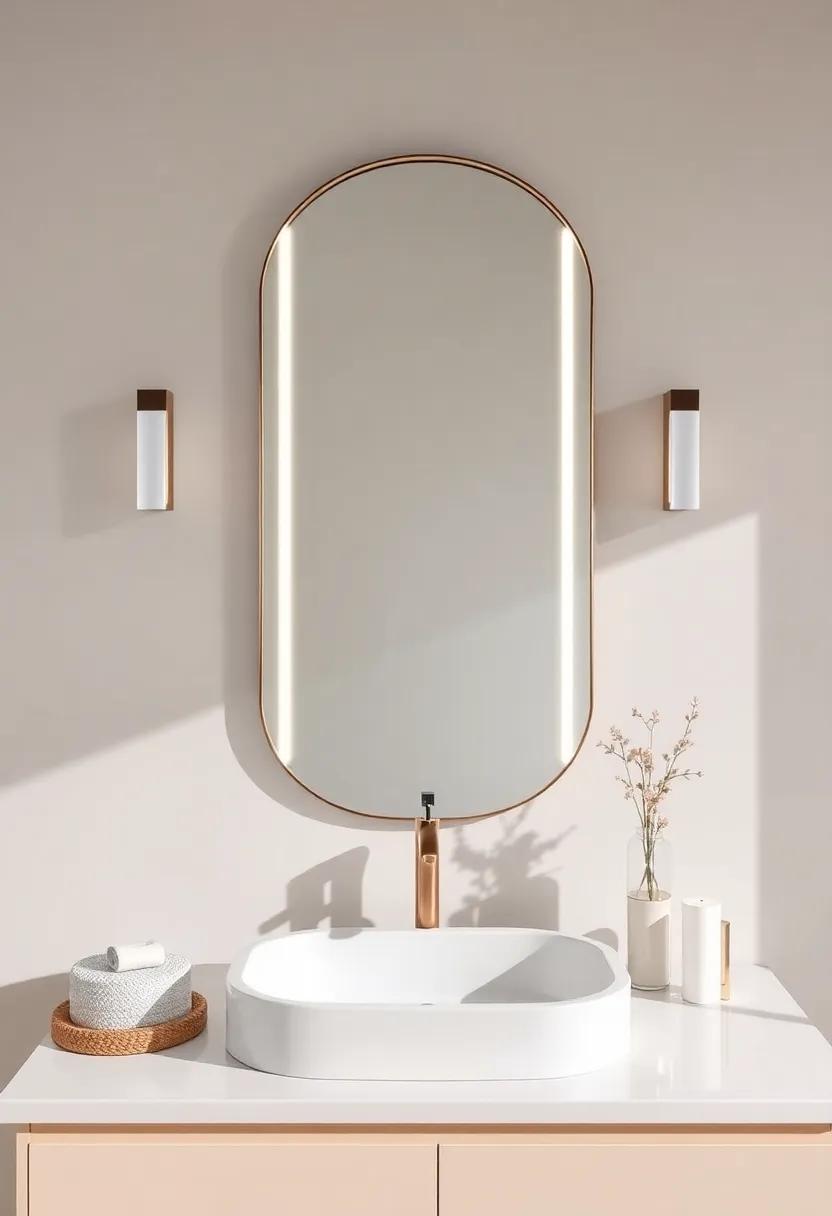 Introduce a ⁣statement⁤ mirror with a‌ unique shape or frame to ⁤elevate your vanity area and reflect your personal style