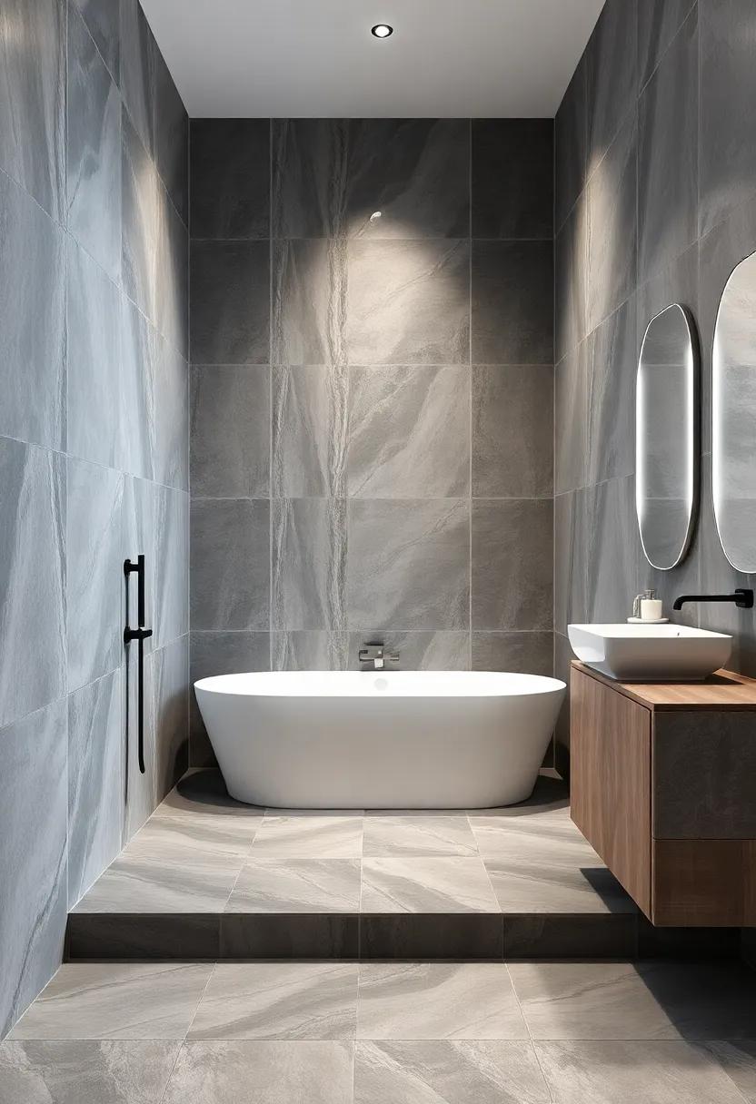 Use large-format​ tiles ⁤to create‍ a seamless look, making ⁣the room appear more spacious and ‍modern