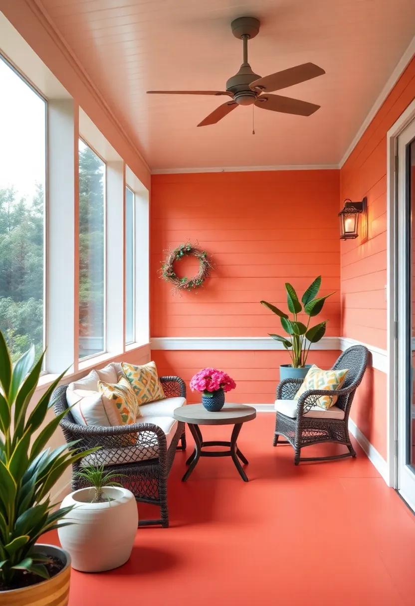 Bright ⁢Color⁣ Palettes That Energize Your‌ Screened Porch Ambiance