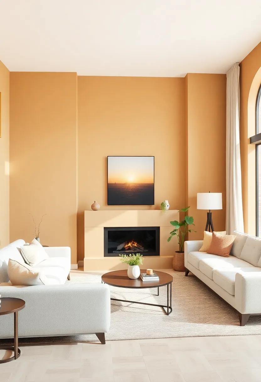 Light Tawny: A soft and subtle tone ideal for accentuating architectural details in your living room