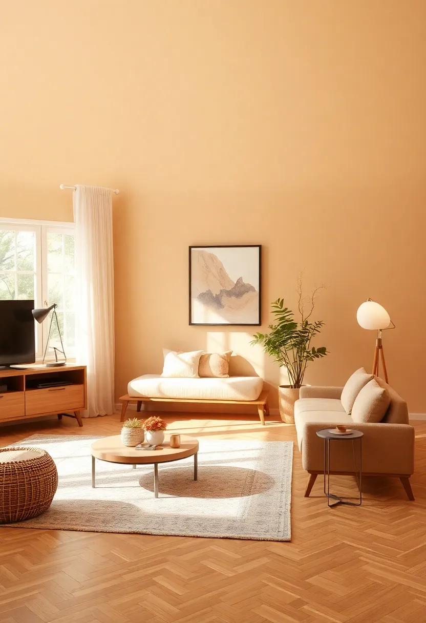 Honeyed Almond: Infuse your living room with the sweet essence of nutty tones, perfect for creating a soothing atmosphere