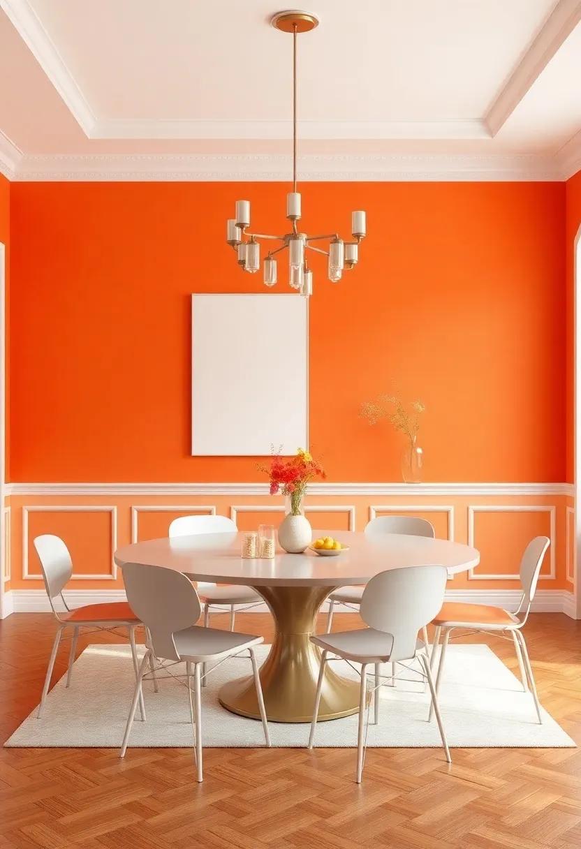 Sunset Orange: A vibrant‌ and welcoming hue that stimulates⁤ appetite and creativity, ⁢perfect for energetic gatherings