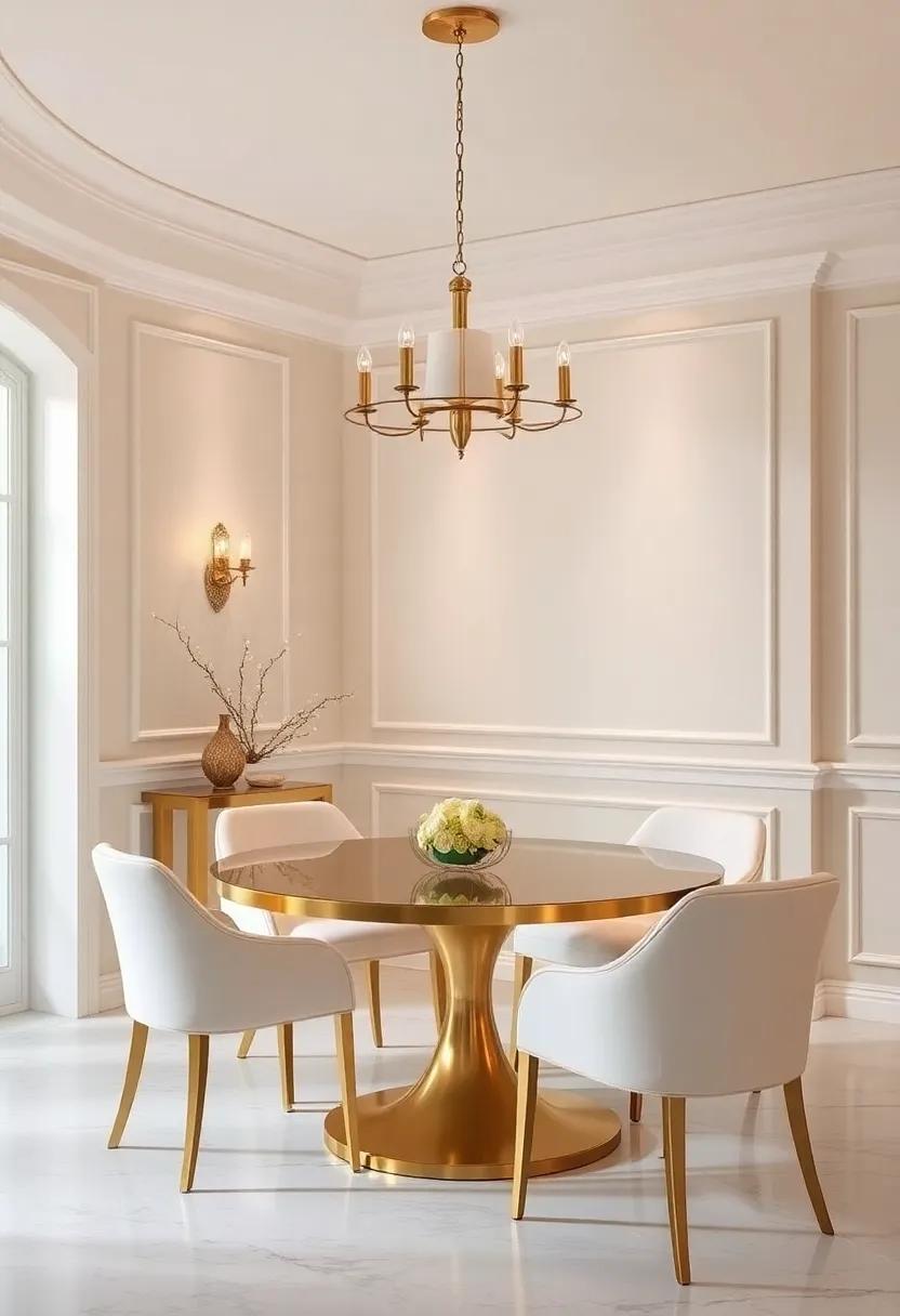 Ivory and ‍Gold: A luxurious​ combination that enhances elegance, perfect for ⁣a sophisticated dining experience