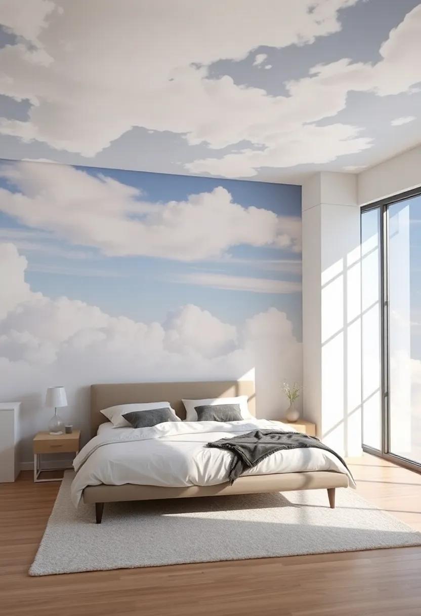 Dreamy Skyscapes and Cloud Motifs That Create ⁢a Tranquil ​Atmosphere