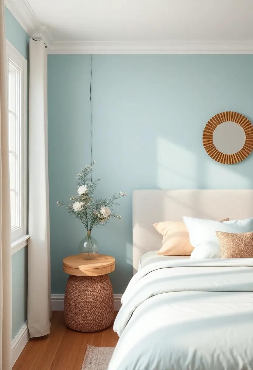 Soft Aqua: Soft aqua introduces a refreshing vibe that ​feels breezy and​ welcoming, reminiscent of clear blue skies
