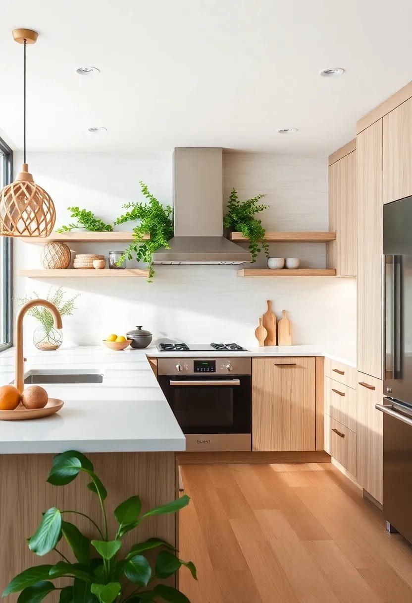 Capturing⁢ the⁢ Essence of Nature: Greenery and White Oak ⁣Cabinetry