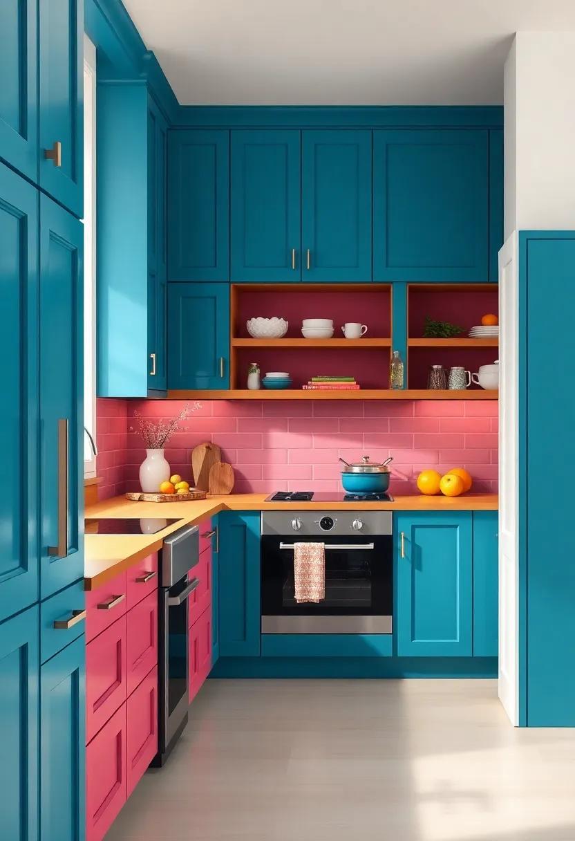 Colorful cabinetry: Don't shy away from painting‍ your wood cabinets in bold hues to infuse personality and ⁣energy ‌into​ your kitchen
