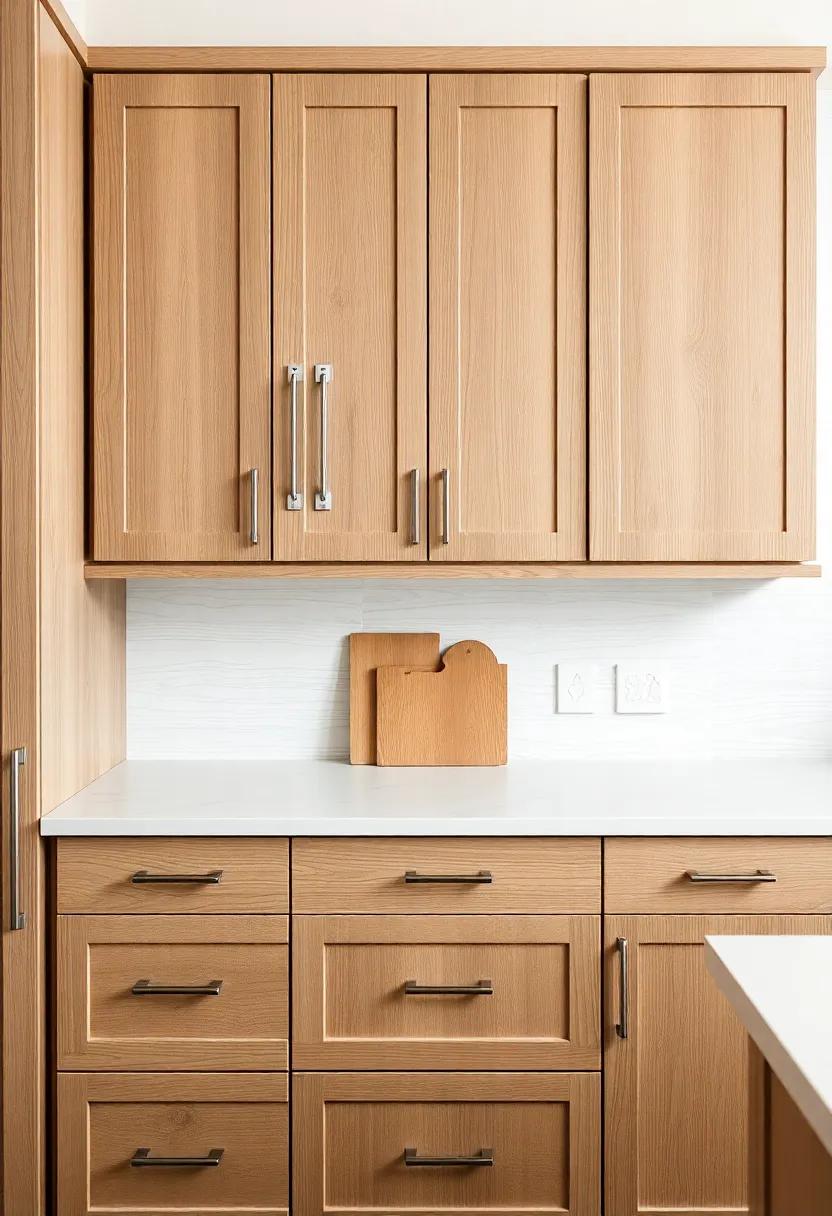 Decorative Hardware: Select unique cabinet‌ handles and knobs made from natural⁣ materials or antique finishes to accent your wood tone