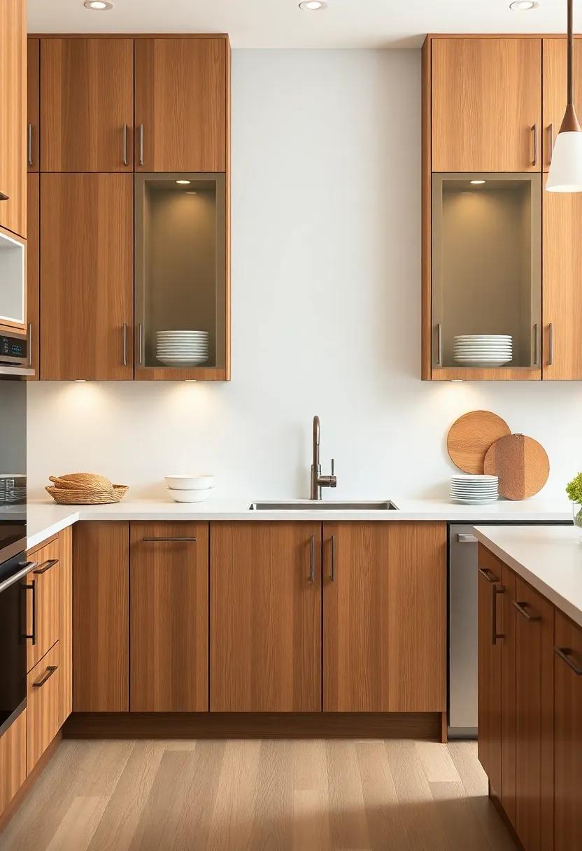 Glass ‌Inserts: Add glass panels to your wooden cabinets to ⁤create a lighter feel and display beautiful dishware effortlessly