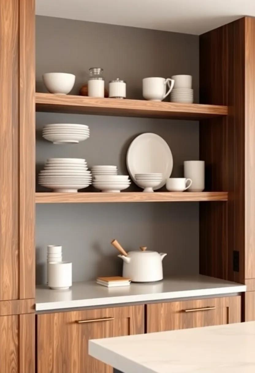 Open Shelving: Incorporate open wooden shelves for a trendy,casual vibe while showcasing ⁤your favorite kitchenware