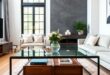 Stylish Fusion: Transform Your Living Room with an Industrial Glass Coffee Table