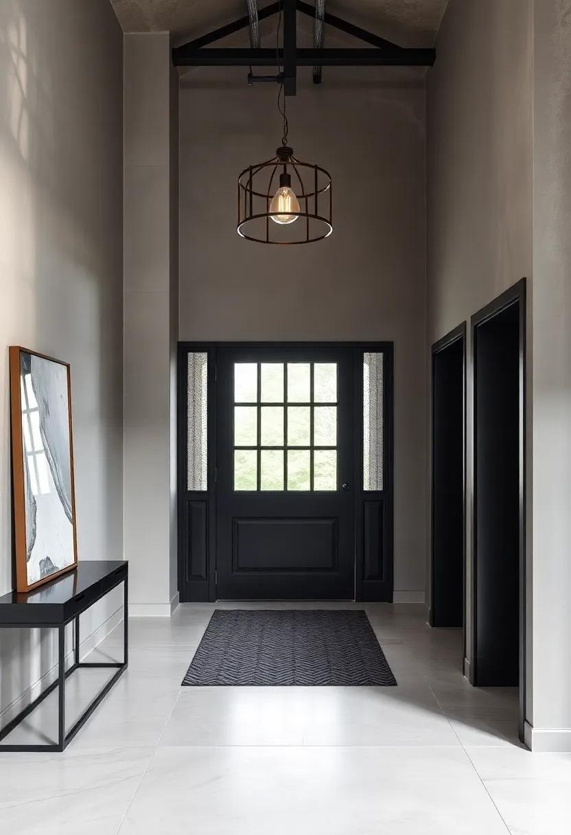Elevate Your Space: Exquisite Industrial Entryway Designs for Luxurious First Impressions