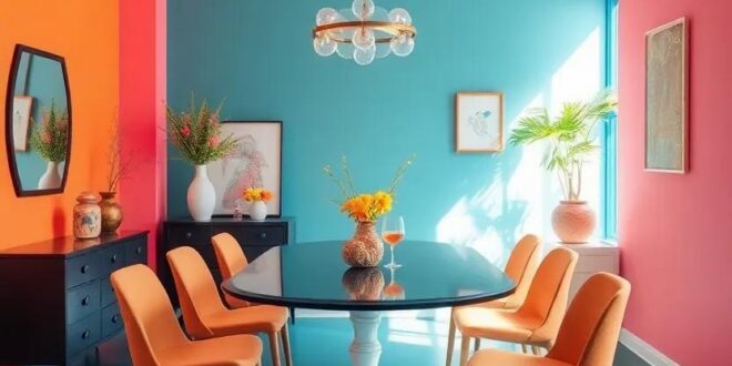 27 Inspiring Ideas for an Eclectic Dining Room with a Vibrant Color Palette