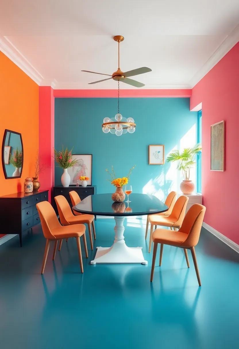 27 Inspiring Ideas for an Eclectic Dining Room with a Vibrant Color Palette