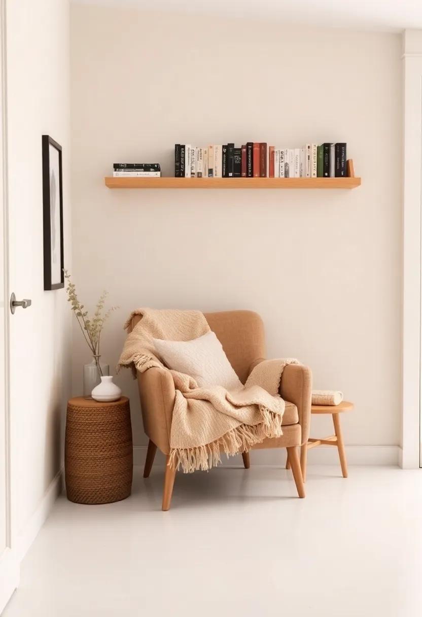 Create a Cozy Nook: Dedicate a‌ corner for relaxation ⁢with a comfortable​ chair, soft throw blanket, and shelf ⁣of your‍ favorite books