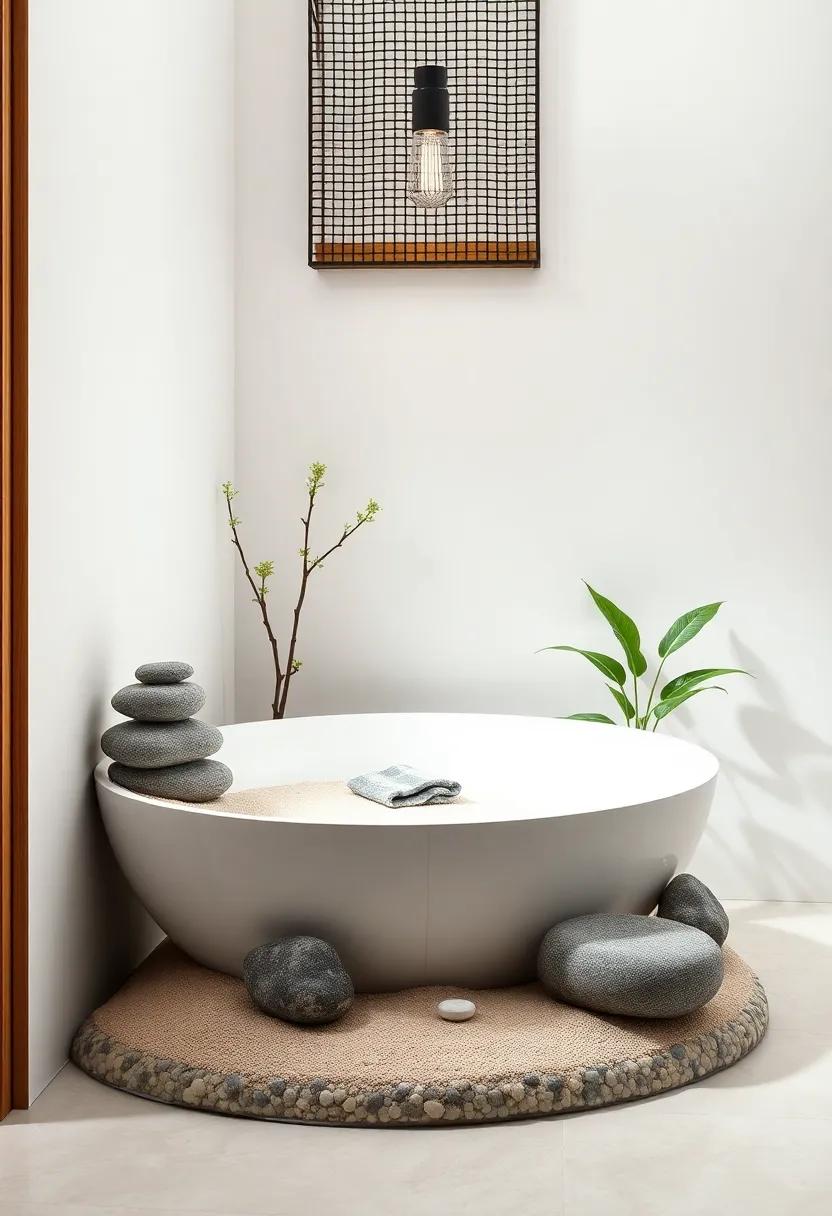 Create a Zen Garden: incorporate a small zen garden with stones and sand for a peaceful aesthetic that ⁤promotes ‍mindfulness and relaxation