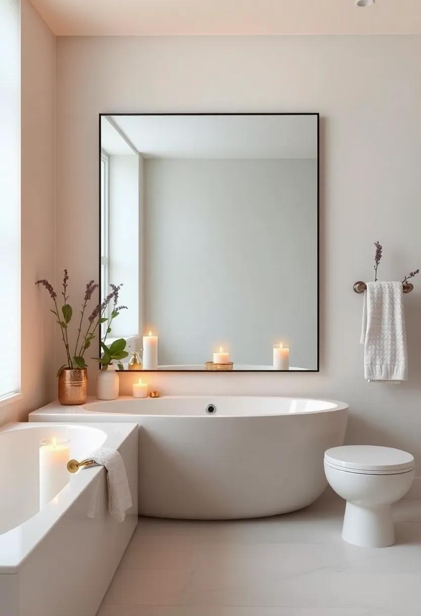 Hang Scented Candles: Create a​ spa-like ambiance with ⁤the warm‌ flicker of candles paired with calming scents such as lavender or‌ eucalyptus