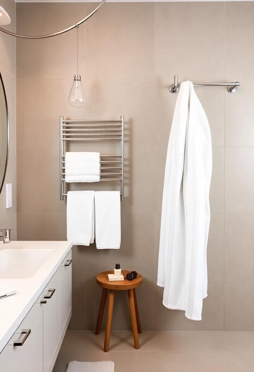 Incorporate a Towel Warmer: Enjoy ​the ultimate comfort with a heated towel⁢ rack, ⁣giving you a warm embrace after every shower
