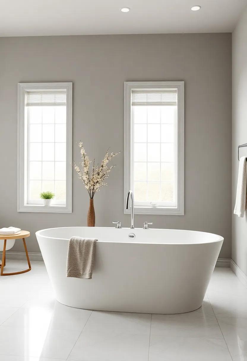 Install a Freestanding tub: A stunning ⁣centerpiece like a freestanding tub invites relaxation and serves as a statement ⁢piece in your bathroom