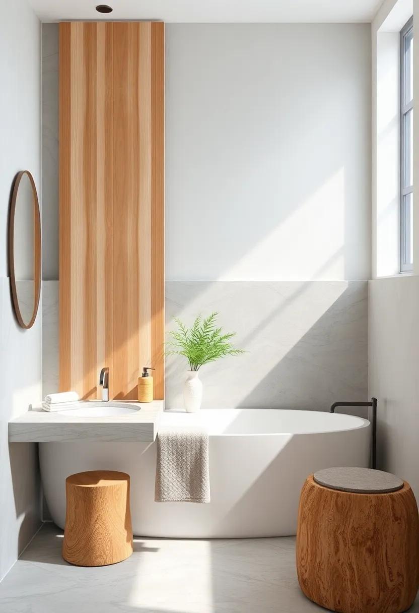 Introduce Natural Elements: Incorporate wood accents or stone countertops for an earthy touch that brings the outdoors inside and enhances tranquility