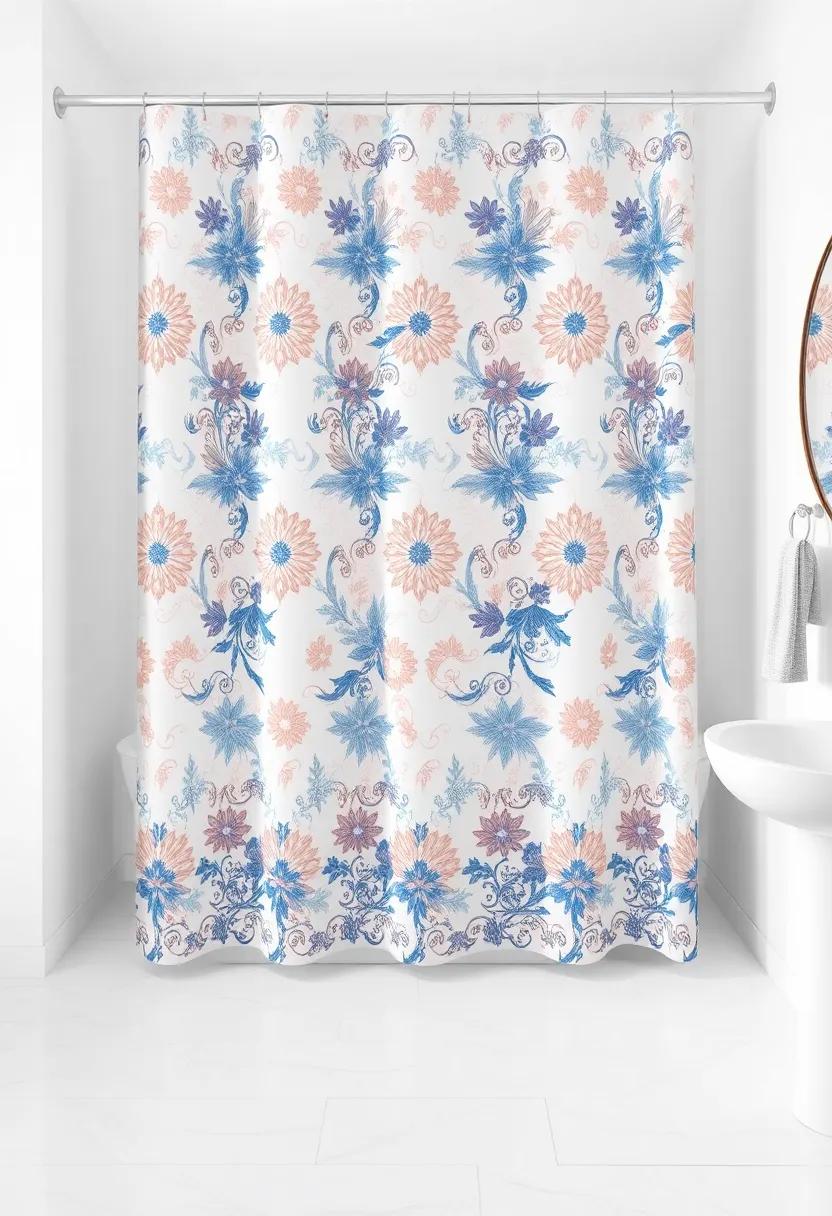 Use Flexible Shower Curtains: ‍A beautiful shower curtain can add a splash of color and pattern, offering an easy way to refresh⁤ your bathroom’s look