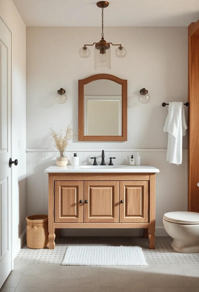 Antique Vanities: Discover how vintage wooden⁢ vanities can add character ⁣and elegance‌ to your bathroom while providing essential storage