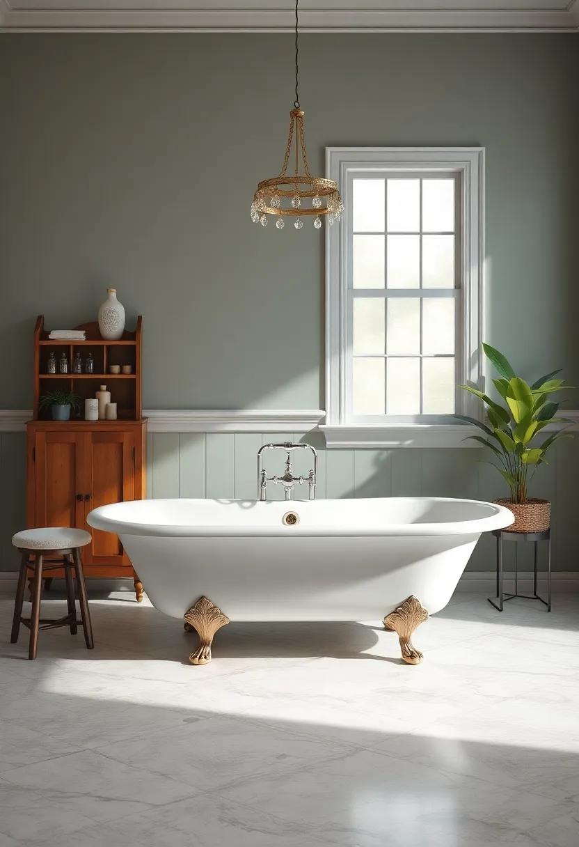 Clawfoot Tubs: Transform your bathing⁣ experience with a stunning clawfoot ⁣tub,‌ perfect⁢ for evoking a sense of‍ luxury and nostalgia
