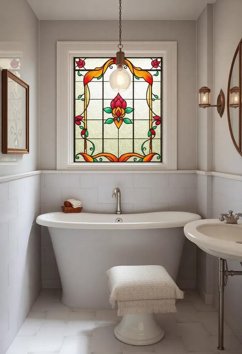 Leaded Glass ‌Windows:​ Incorporate stained or leaded glass windows to infuse your bathroom with timeless elegance and‍ uniqueness