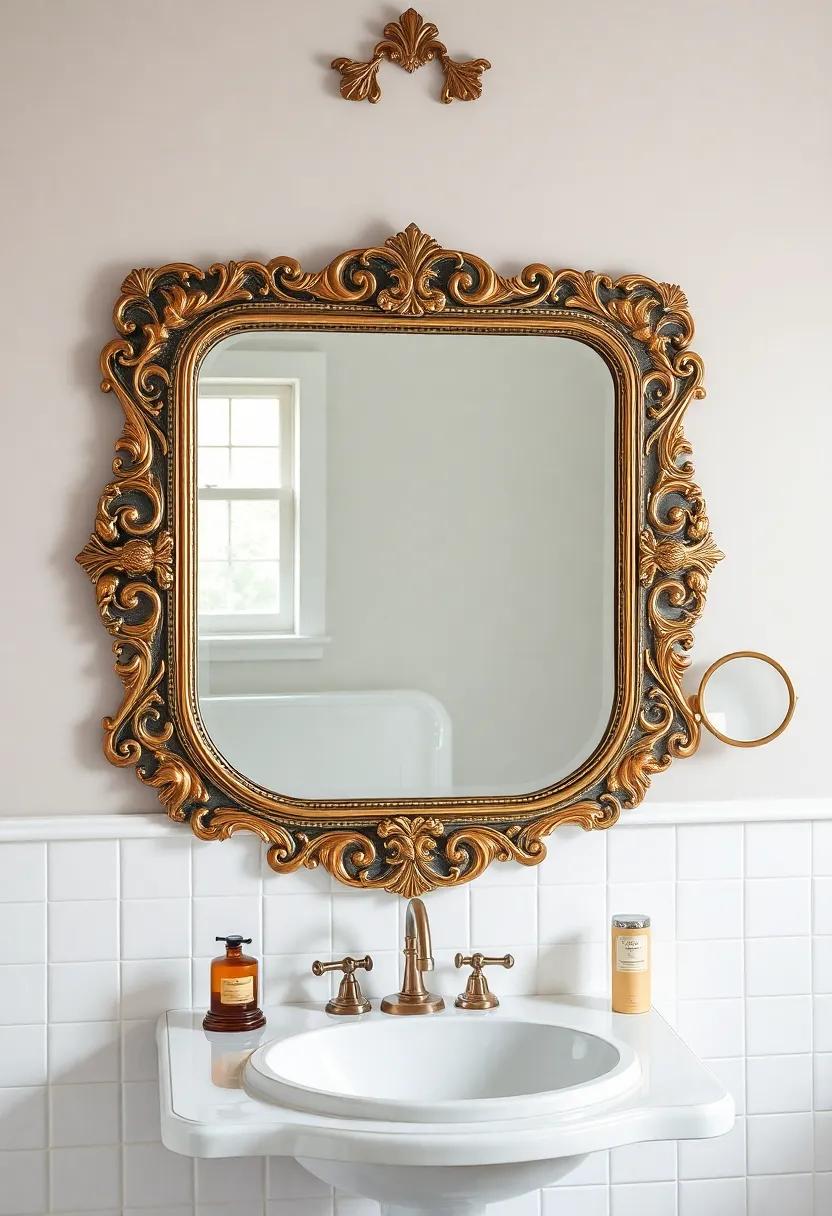 Vintage Mirrors: Learn how ornate mirrors with intricate frames can serve as statement pieces, ⁢reflecting ⁢both light and style