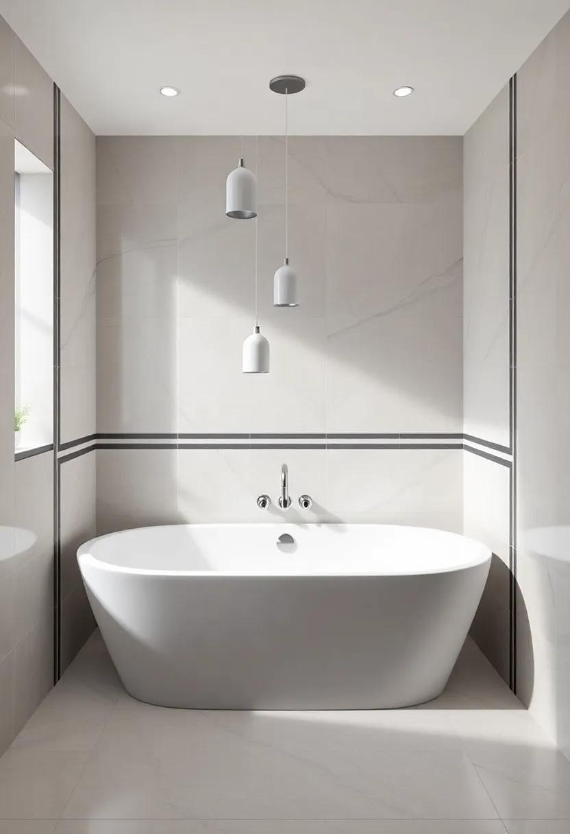 Statement Borders That Frame your Tub Area With⁢ Style And Sophistication