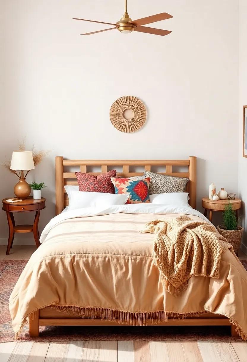 Boho Chic Vibes: Infuse your space with bohemian elements through vibrant textiles and eclectic decor, creating a cozy retreat