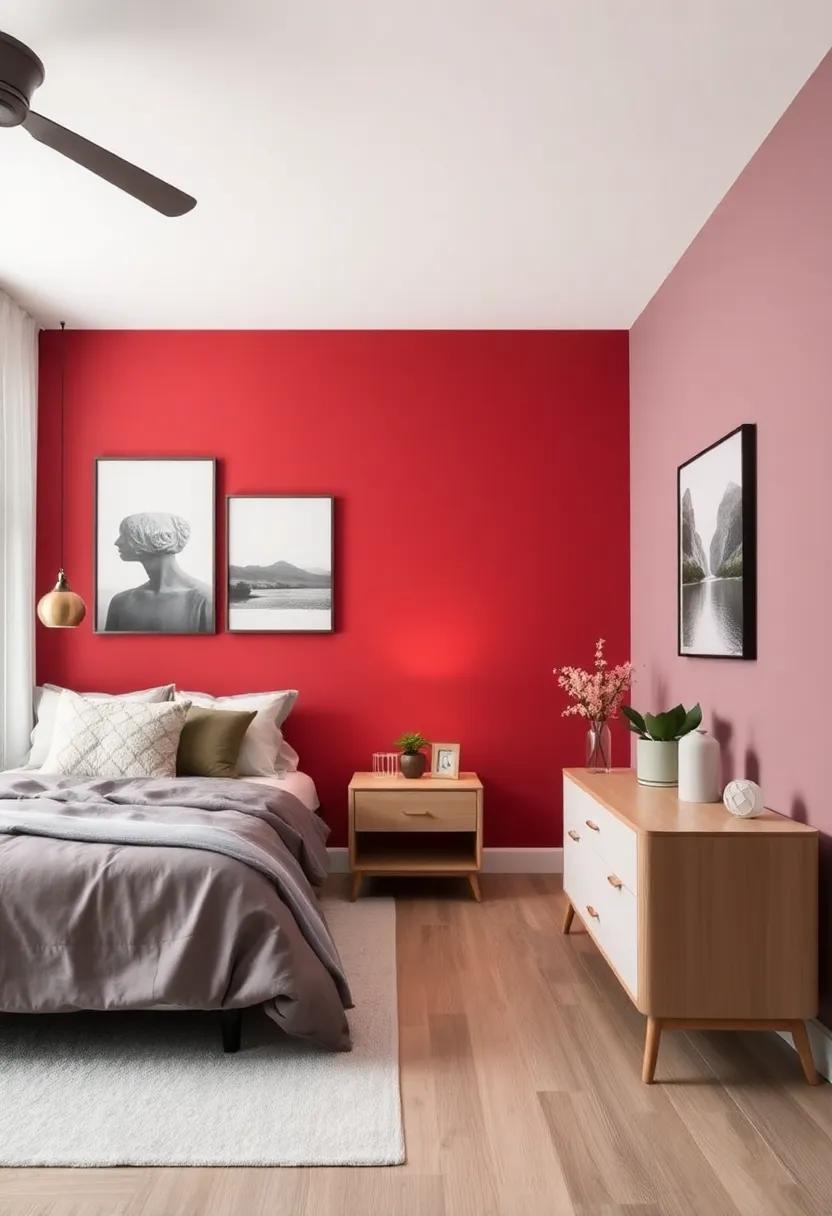Bold Accent Walls: Make a statement with a bold accent wall, whether through paint, wallpaper, or a gallery of art