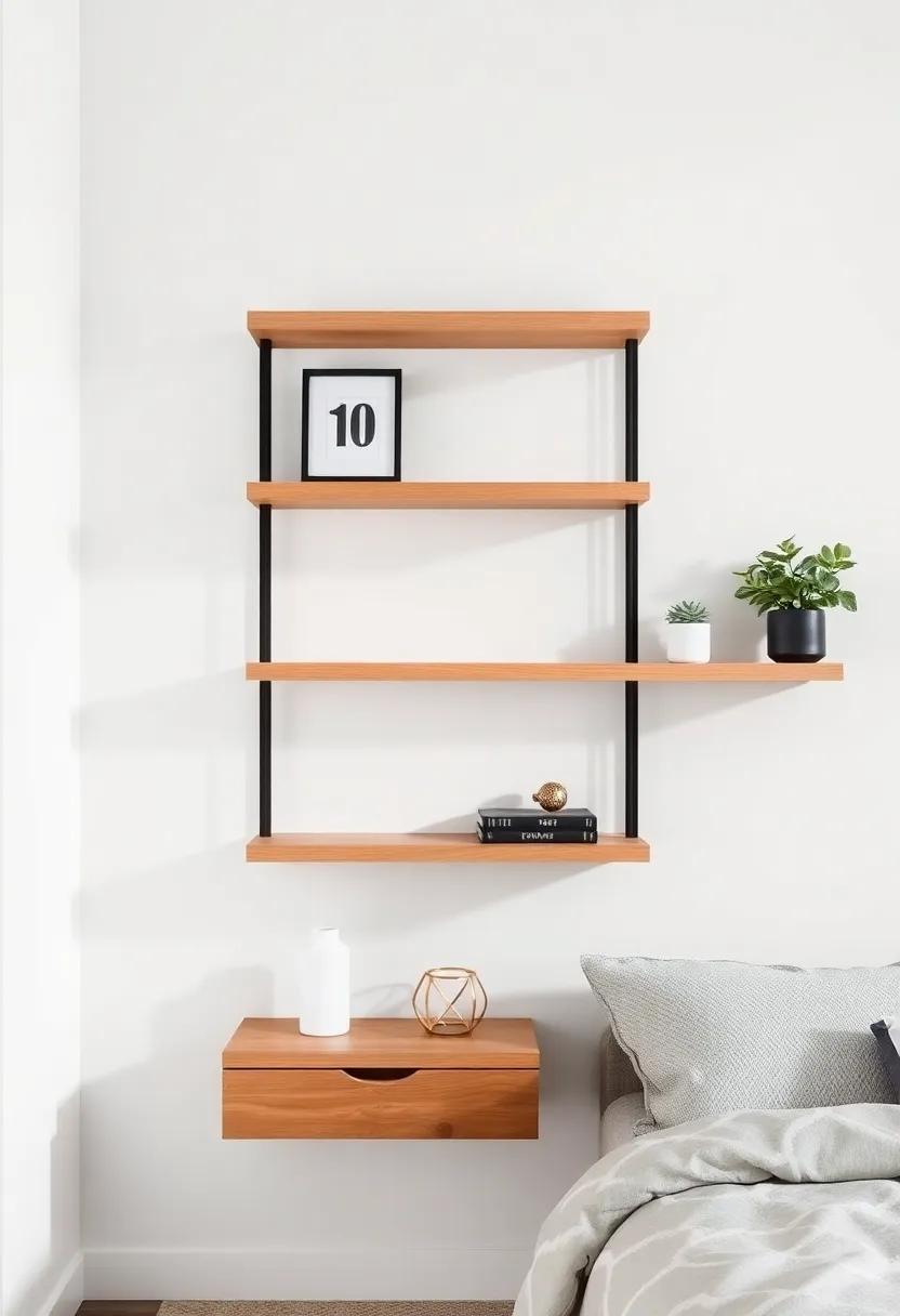 Floating Shelves: Maximize wall space and showcase your favorite items with sleek floating shelves that add both style and storage