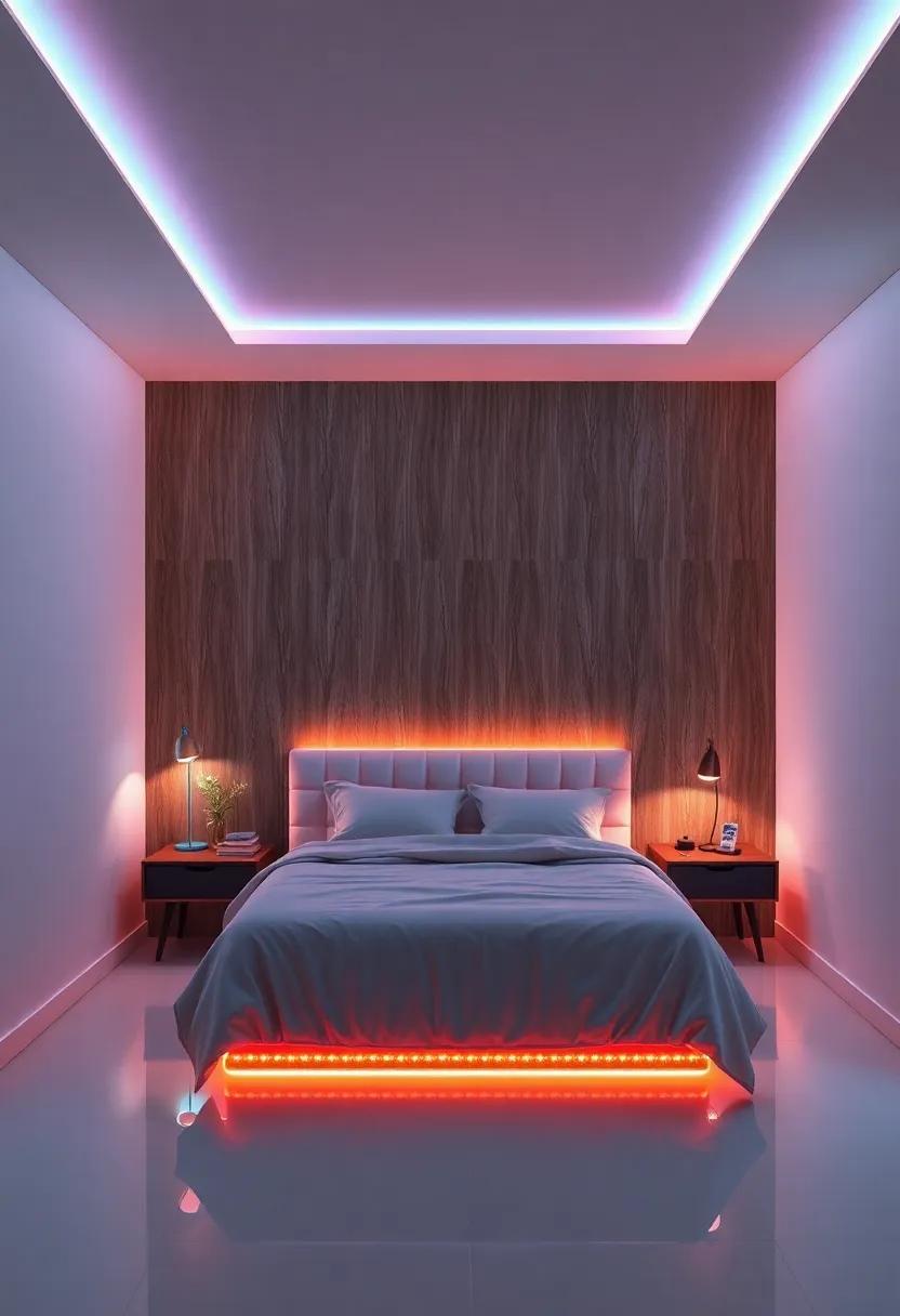 Experiment ‌With Colorful LED‍ Strips For A ⁣playful Touch