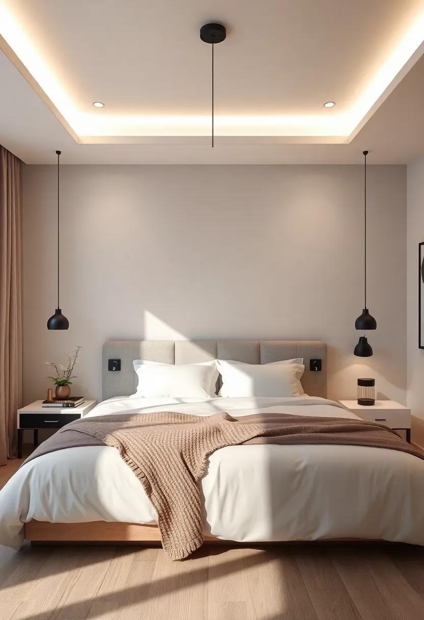 Design A‌ Focal Point ​With Eye-Catching ‌Pendant Lights Above The Bed