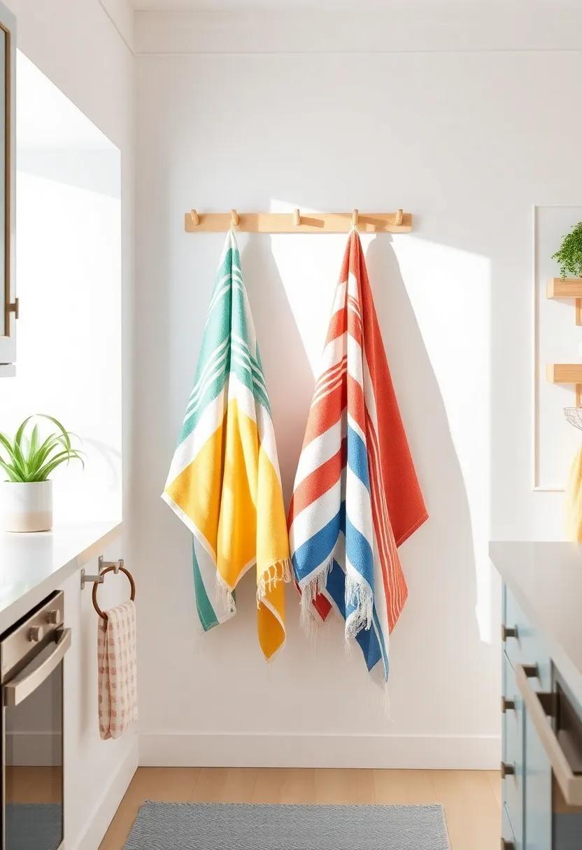 Beach Towel Accents: Hang colorful beach⁣ towels as‍ decorative ⁣elements, adding both practicality and a lively beach atmosphere