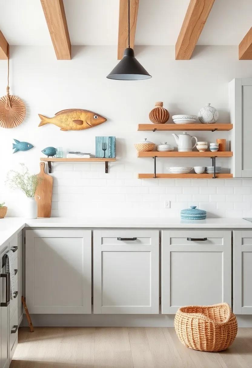 Fishy Kitschy Decor: ‍Opt for playful fish-shaped decor pieces that add ‍whimsy and fun to your‍ coastal kitchen design