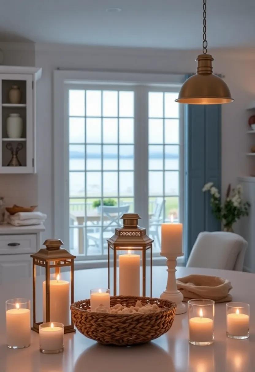 Lanterns and Candles:‍ Use coastal-themed lanterns and candles to‌ create a warm and inviting atmosphere, perfect for evening gatherings