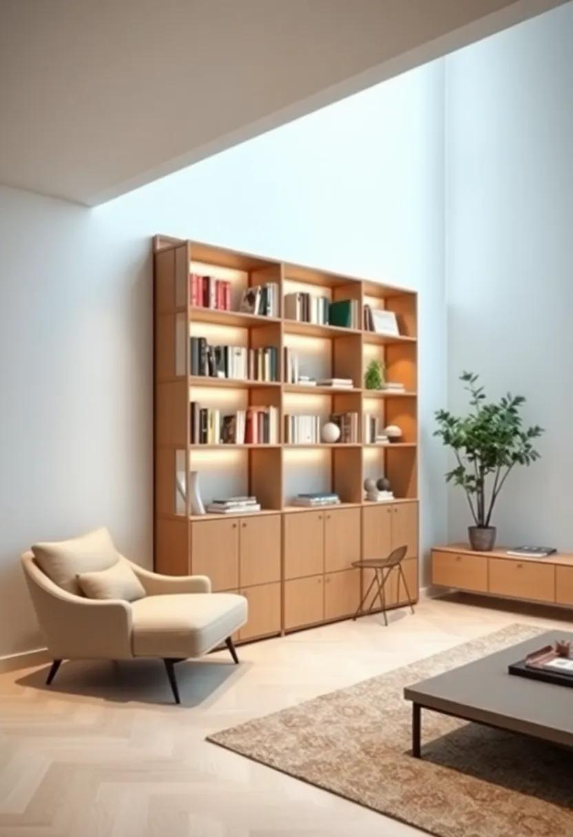 Bookcases:⁣ Use a double-sided bookcase ‍as a stylish⁣ divider that adds ​personality​ and functionality, ⁣while offering a cozy reading corner