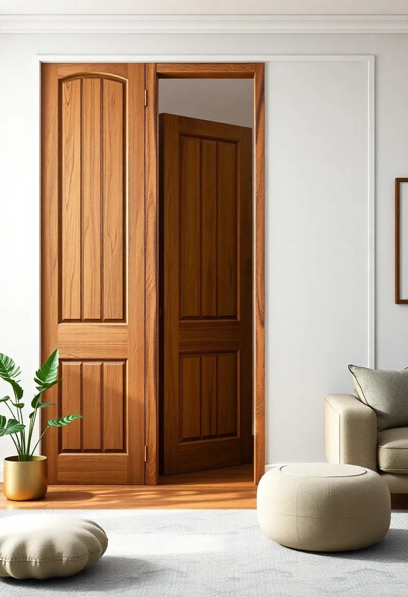 Vintage Doors: Repurpose vintage doors as unique ​room dividers, bringing character and history into your contemporary space