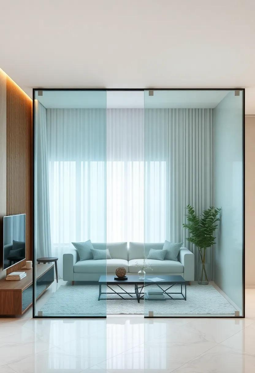 Smart glass: ​Consider smart glass technology​ that can​ switch between opaque​ and​ transparent,⁤ allowing for ⁤adaptable⁣ privacy