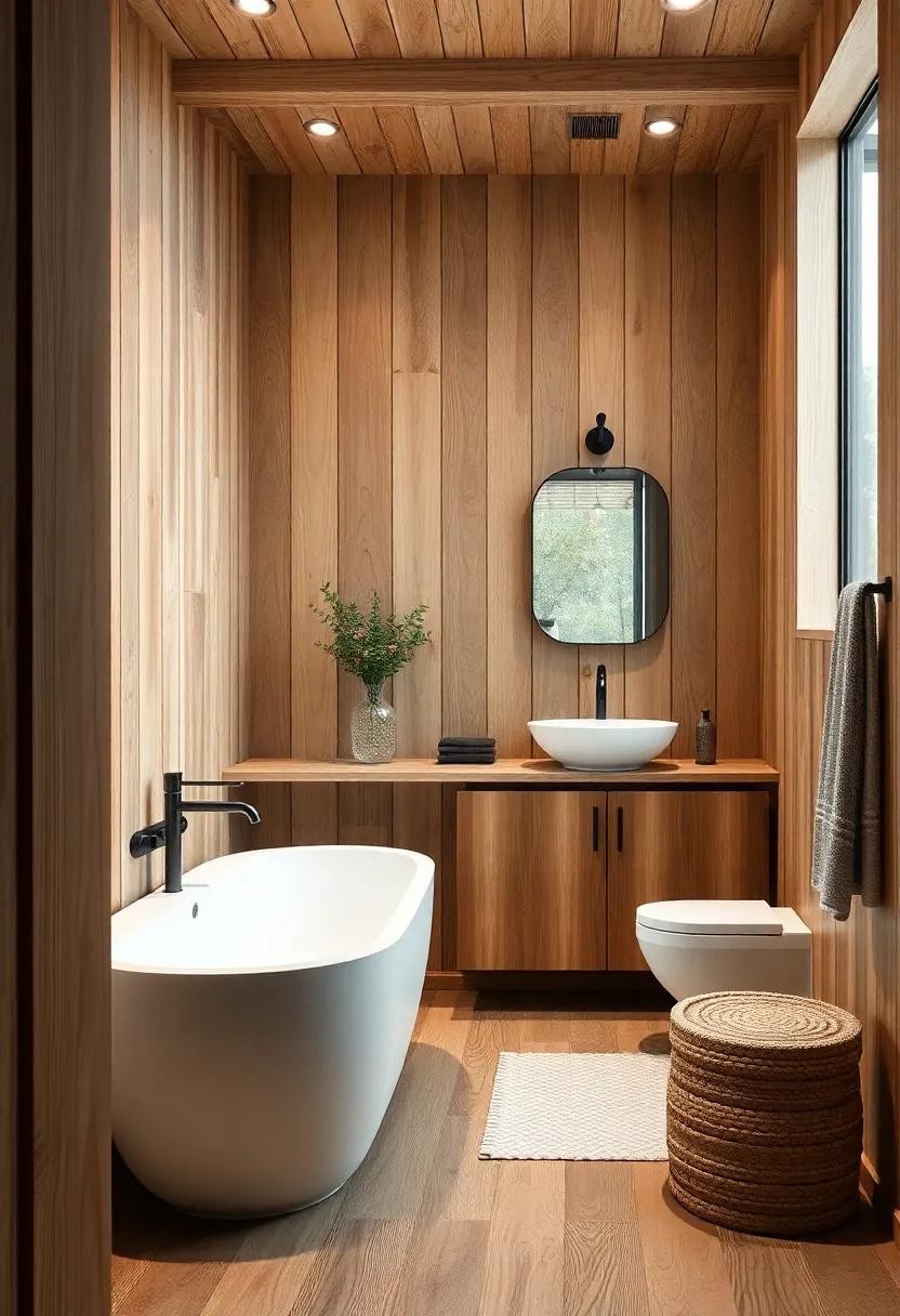 Warm Wood ​Tones: Use warm ⁢wood tones throughout, from cabinetry to flooring, to invoke a sense of coziness and connection to ​nature