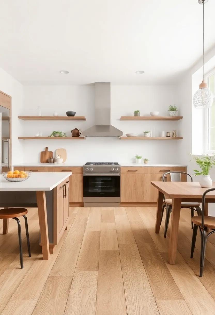 Chic ‍Distressed Laminate Flooring Merging Modernity ⁢with ⁢Rustic Vibes